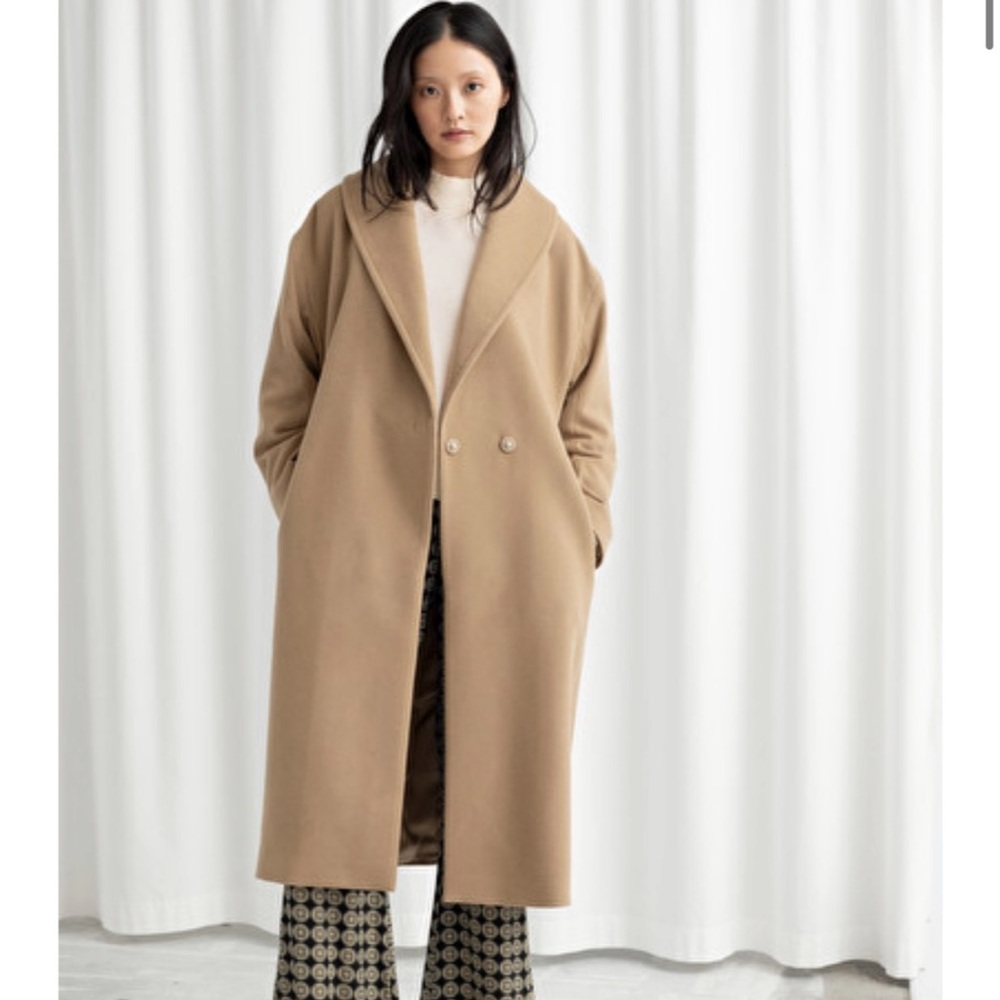 & Other Stories Camel Wool Coat